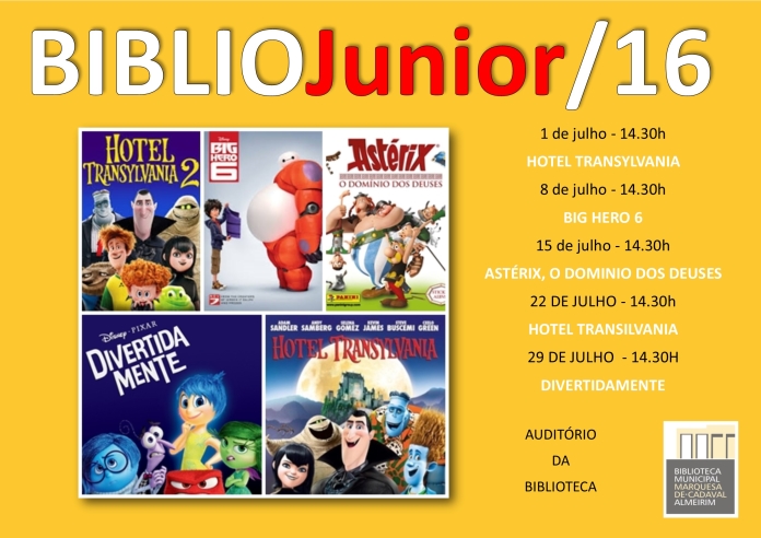 bibliocinema julho 2016