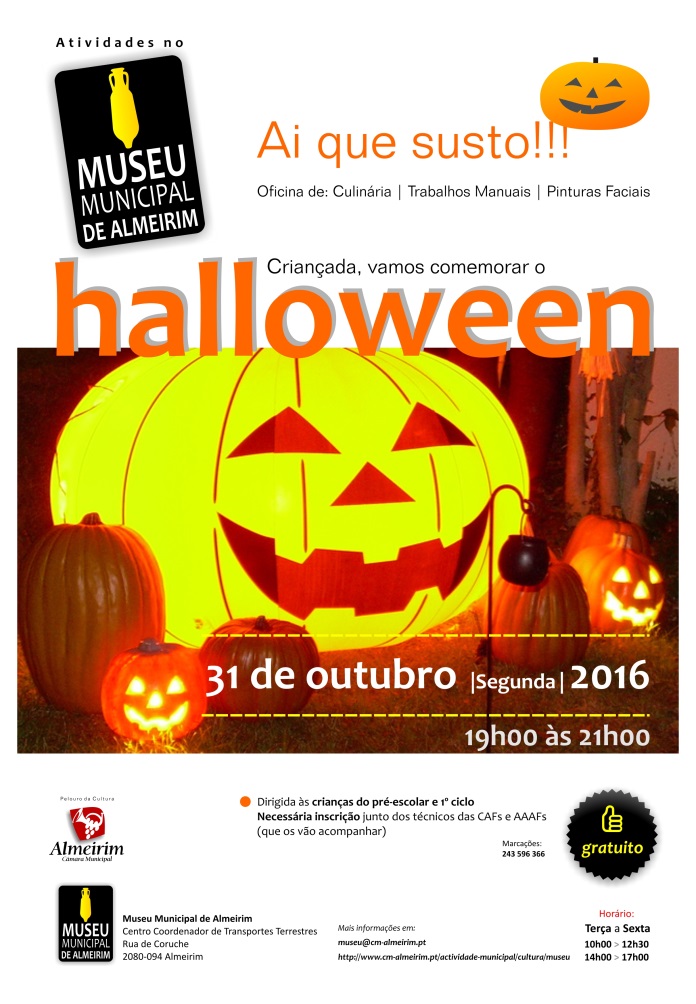 museu halloween 2016 info