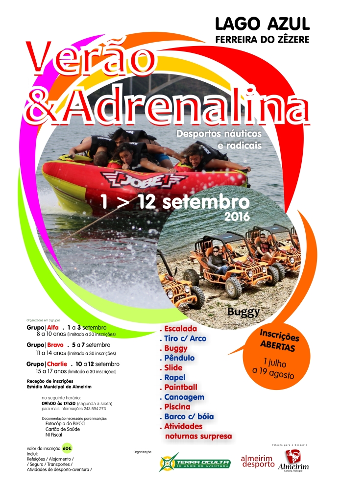 verão e adrenalina 2016 info