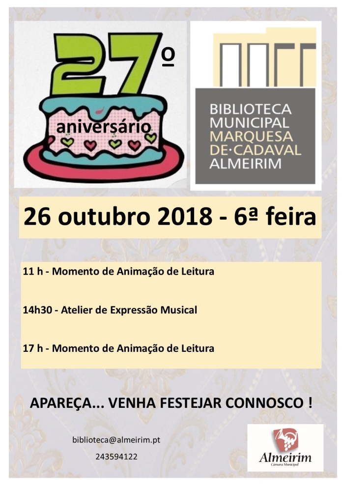 aniversário biblioteca