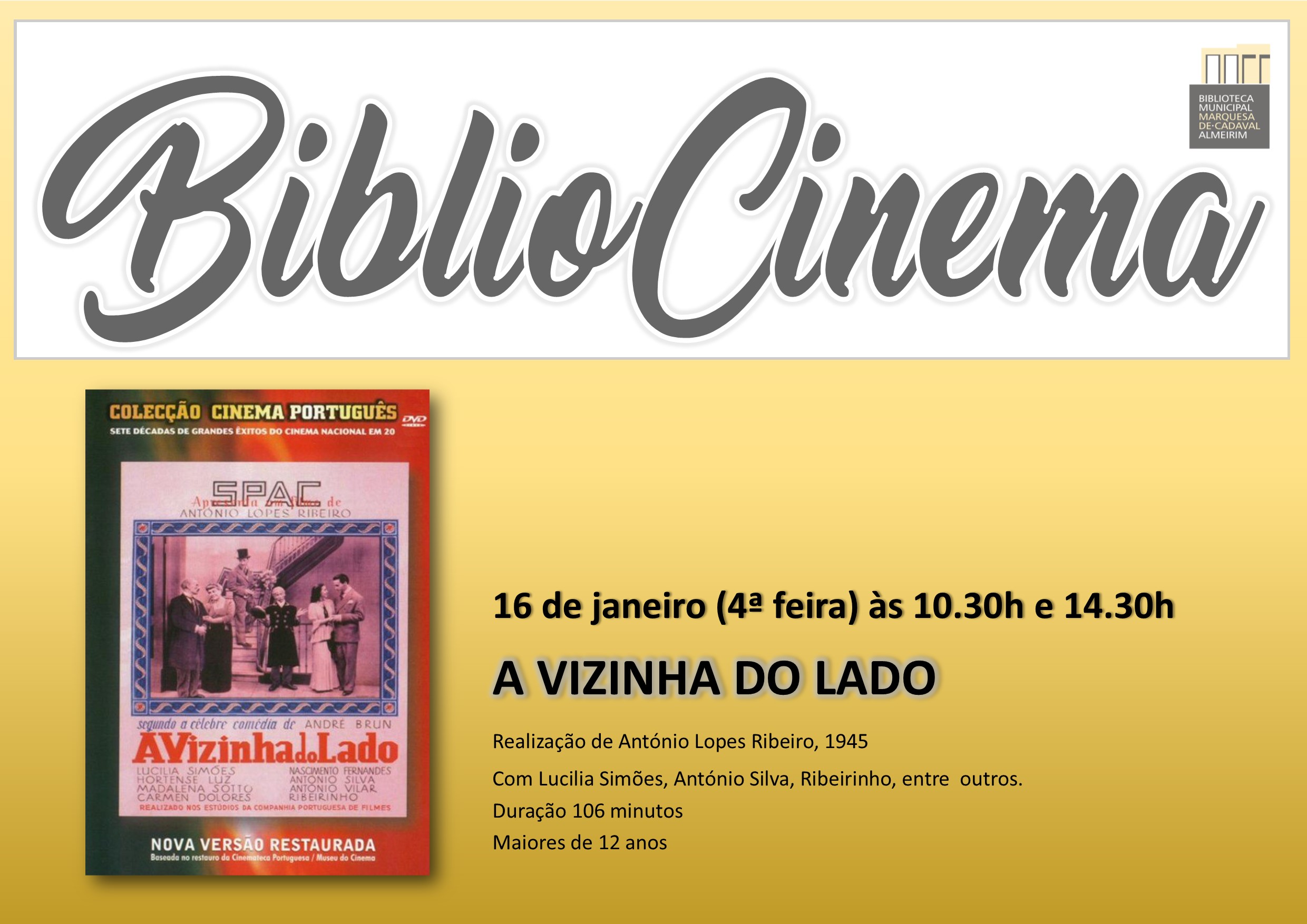 bibliocinema janeiro 2019