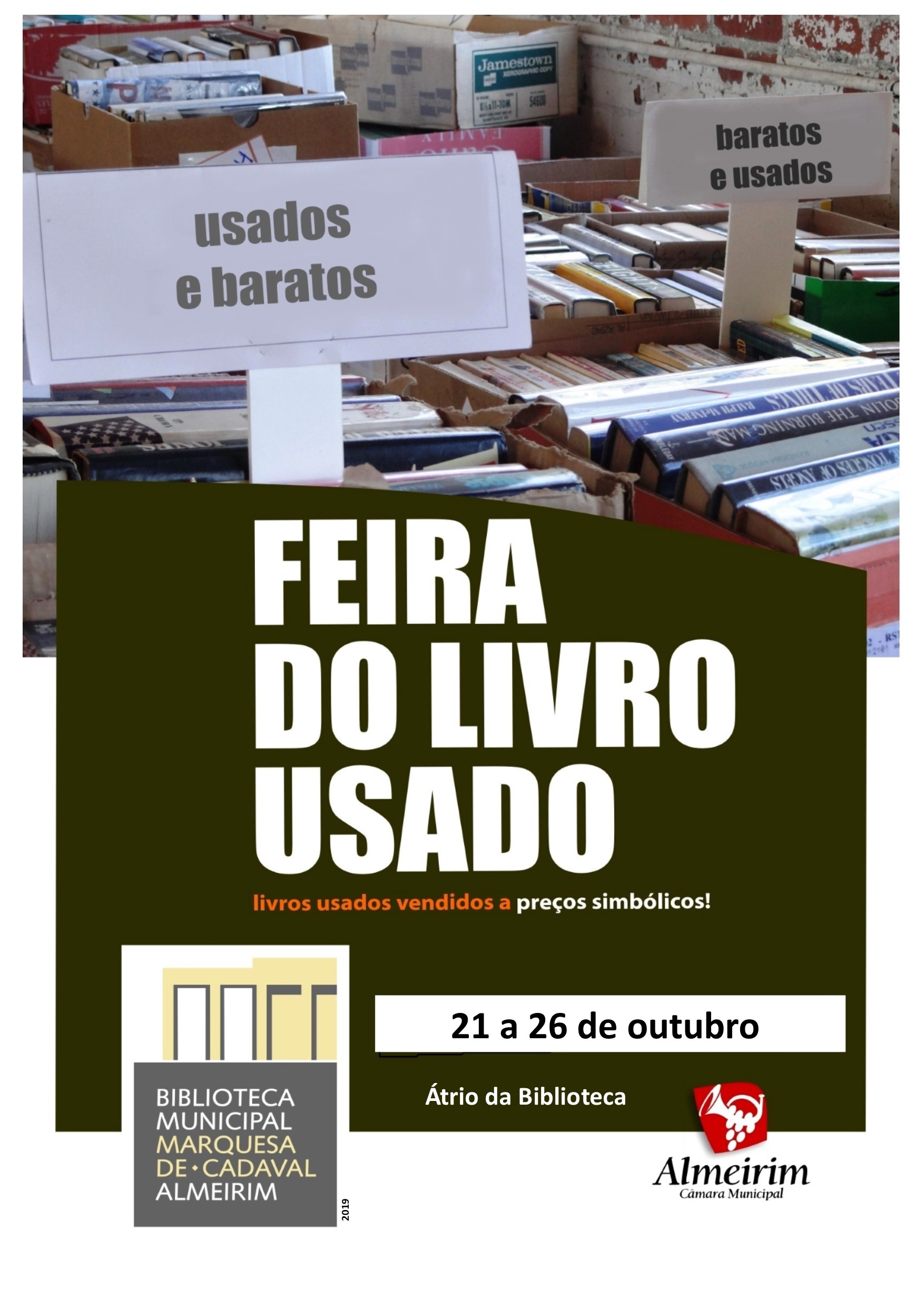 feira livro usado outubro 2019