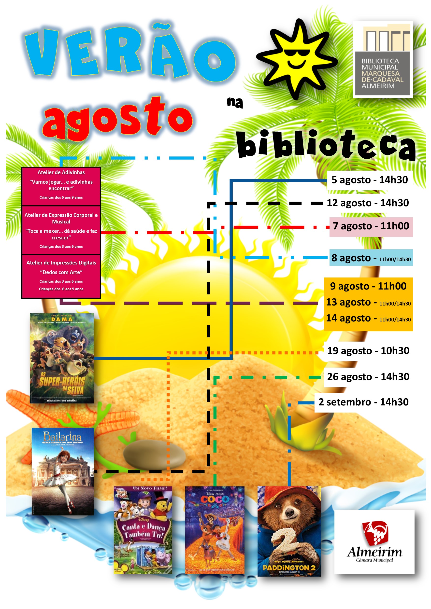 ferias biblioteca agosto 2019