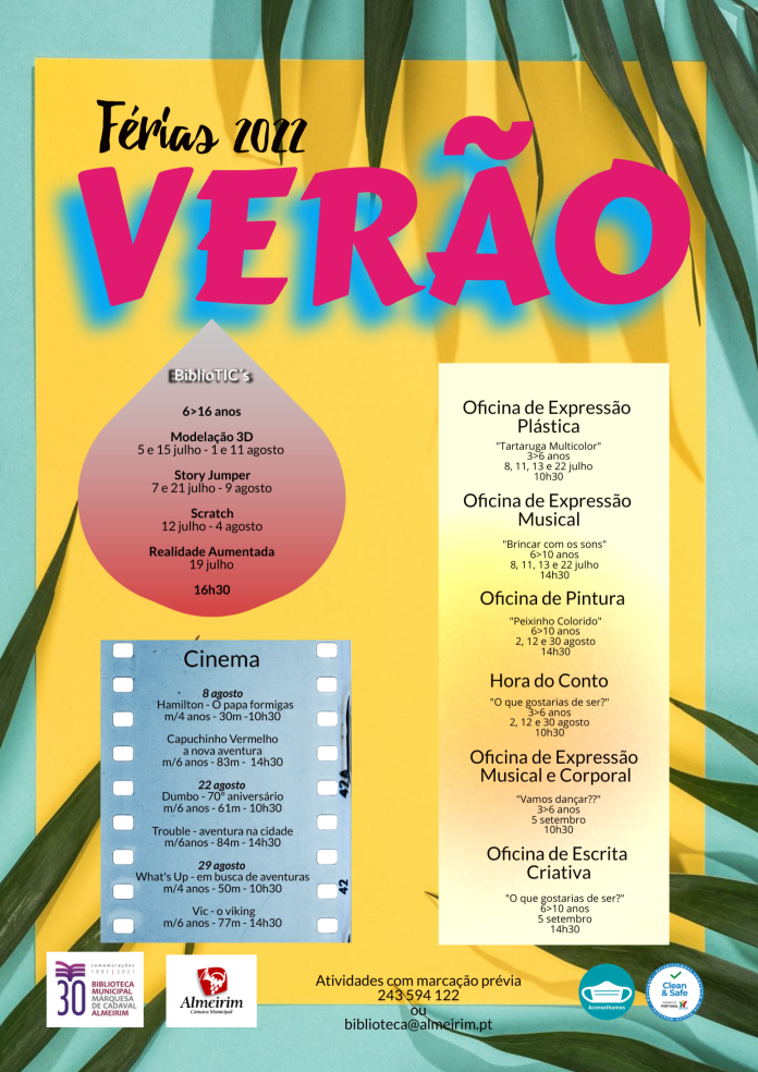 Cartaz Férias verão 22