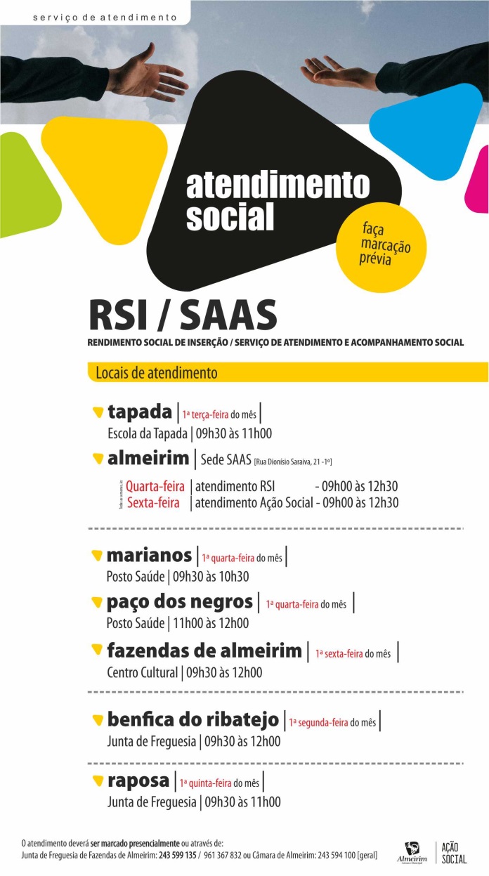 atendimento social 2023 locais horário