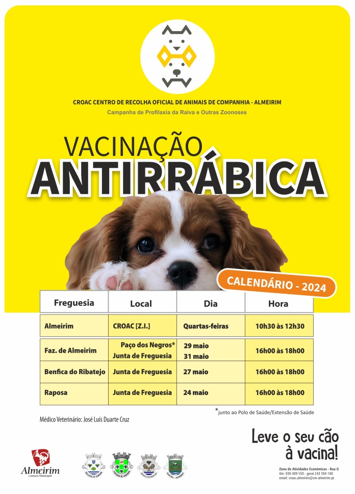 croac 2024 vacinação antirrábica