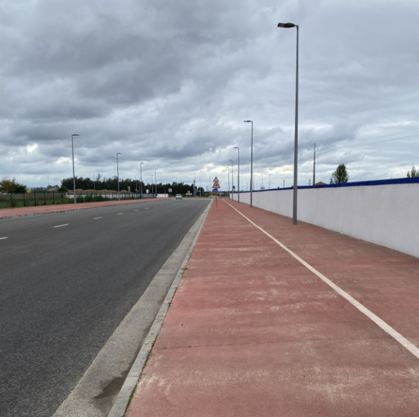 Ciclovia na Circular Urbana de Almeirim - troço entre a EM 578 e a Rua do Moinho de Vento