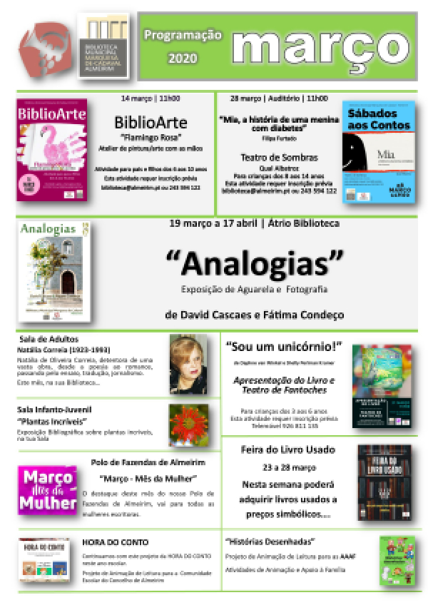 Programação da Biblioteca - julho